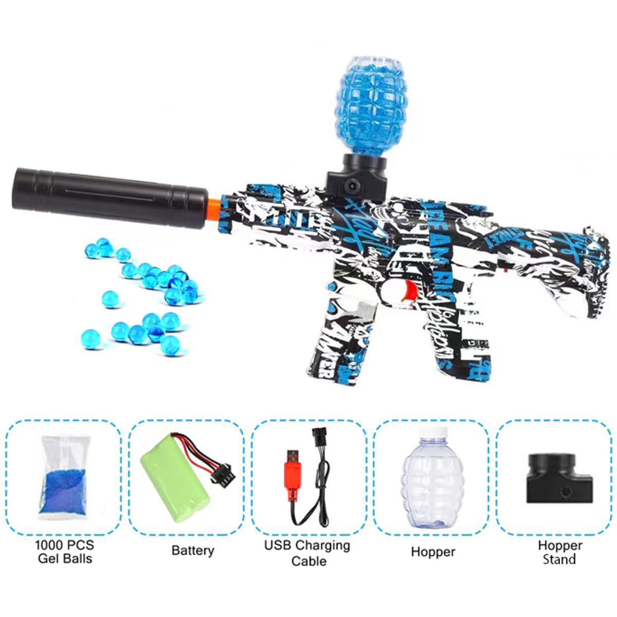 AK-47 Gel Blaster Automatic Rechargeable Electric Machine ToyGun