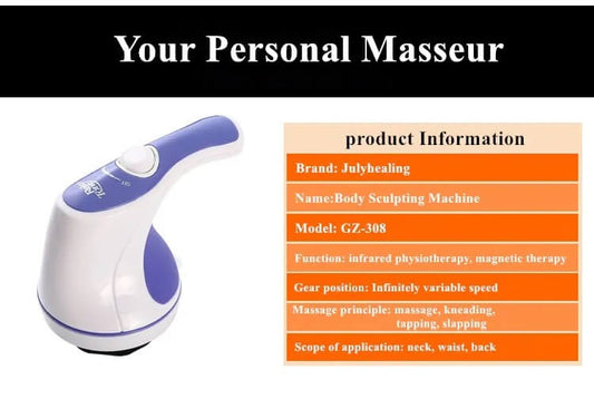 Imported Electric Handheld Full Body Massager Portable Pain Relief  Full Blood Massage Machine
