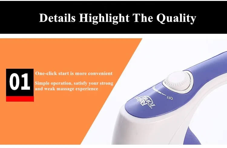 Imported Electric Handheld Full Body Massager Portable Pain Relief  Full Blood Massage Machine