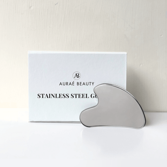 Premium Stainless Steel Gua Sha For Face Lifting Massage Tool Natural Universal Facial Silver Metal GuaSha