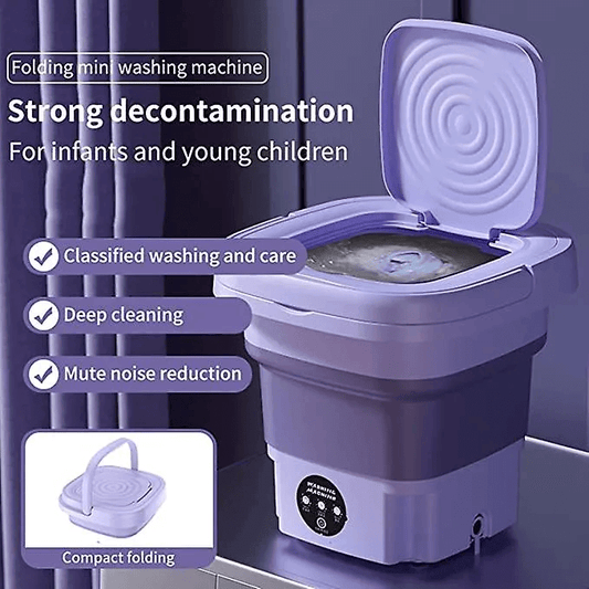 Compact Foldable Baby Washer with Dryer Mini  Washing Machine For Kids