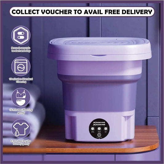 Compact Foldable Baby Washer with Dryer Mini  Washing Machine For Kids