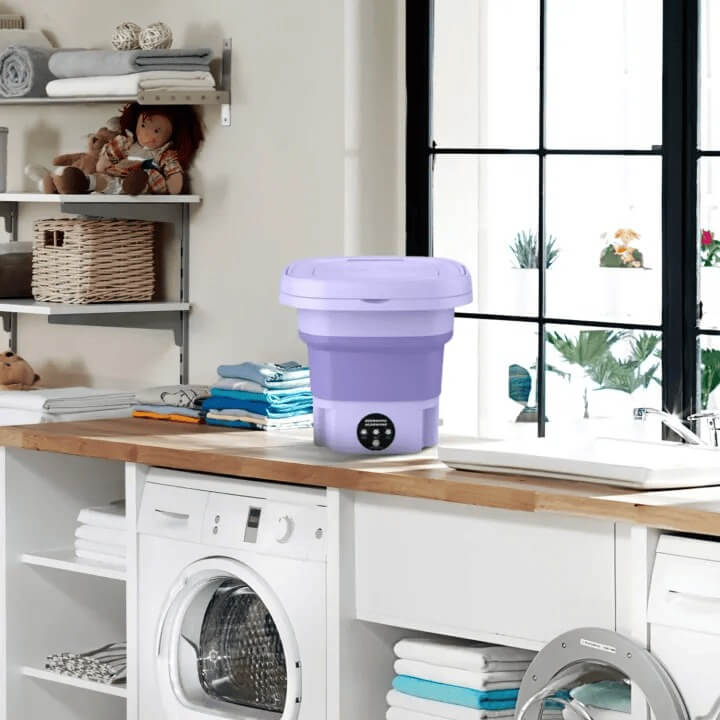 Compact Foldable Baby Washer with Dryer Mini  Washing Machine For Kids