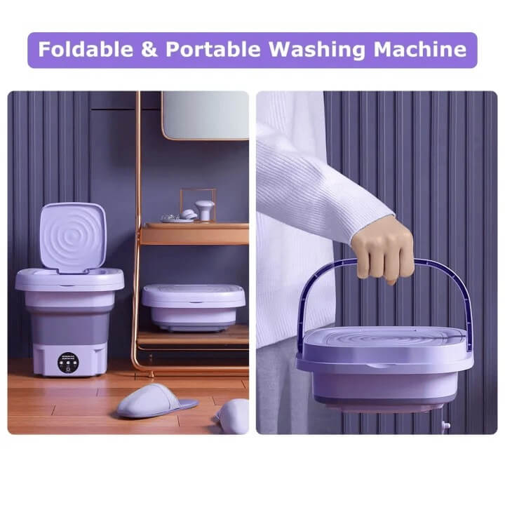 Compact Foldable Baby Washer with Dryer Mini  Washing Machine For Kids